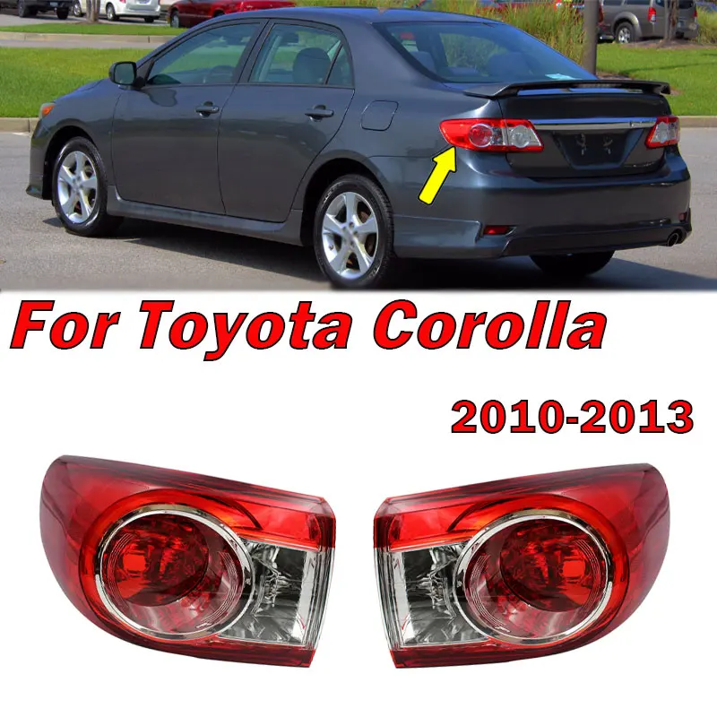 For Toyota Corolla 2010 2011 2012 2013 Tail light Rear Turn Signal Fog Lamp Auto Taillight Without Bulb Car Accessories 81560025