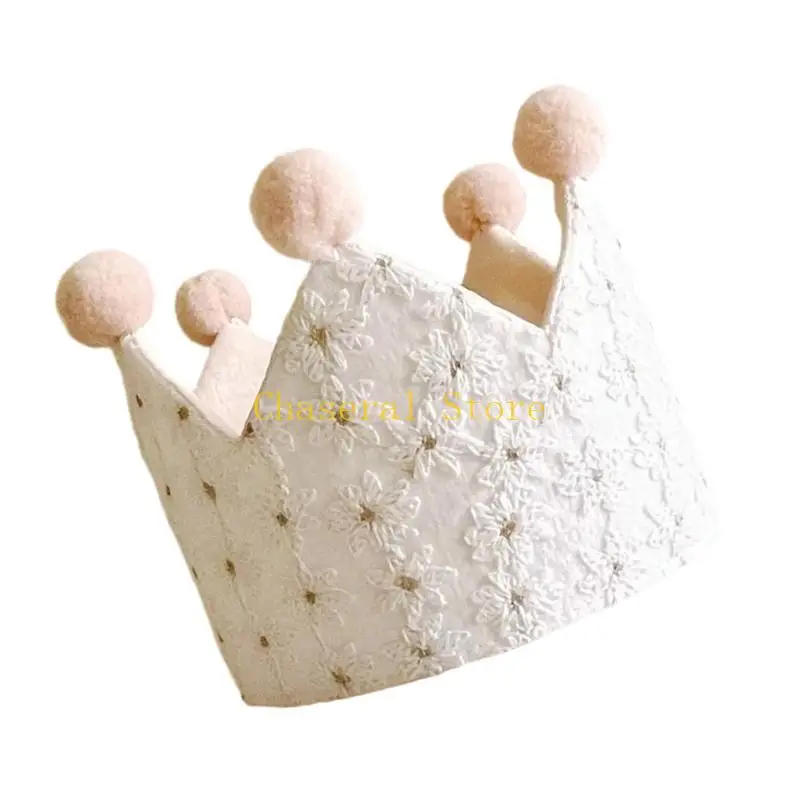 e7ce photoshoots الأزهار تتوج للطفل الملكي التصميم ثلاثي الأبعاد التطريز التنفس #3