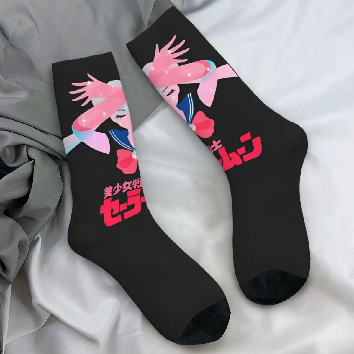 Adults Men Socks Sailors Moon Stockings Winter Fashion Comfortable Socks Printed Climbing Non-Slip Socks