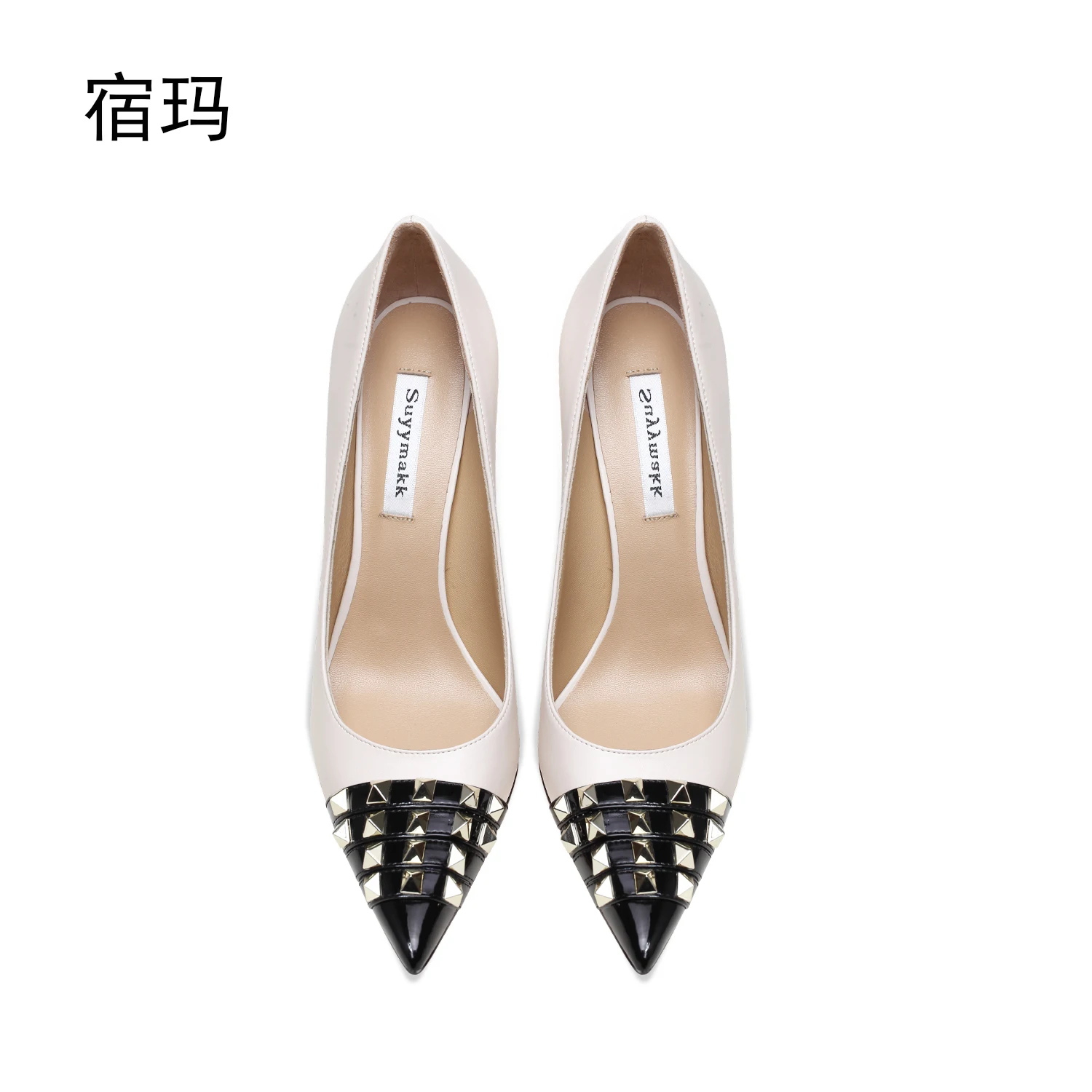 luxury women\'s shoes shoes woman 2024 trend Pointed toe Party Ladies Shoes Rivets Fashion Stiletto Pumps Sexy High Heels Wedding