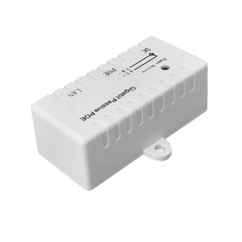 1000Mbps Gigabit Single-port Passive POE Injector Power Splitter for IP Camera POE Adapter Module Accessories POE DC12-48v