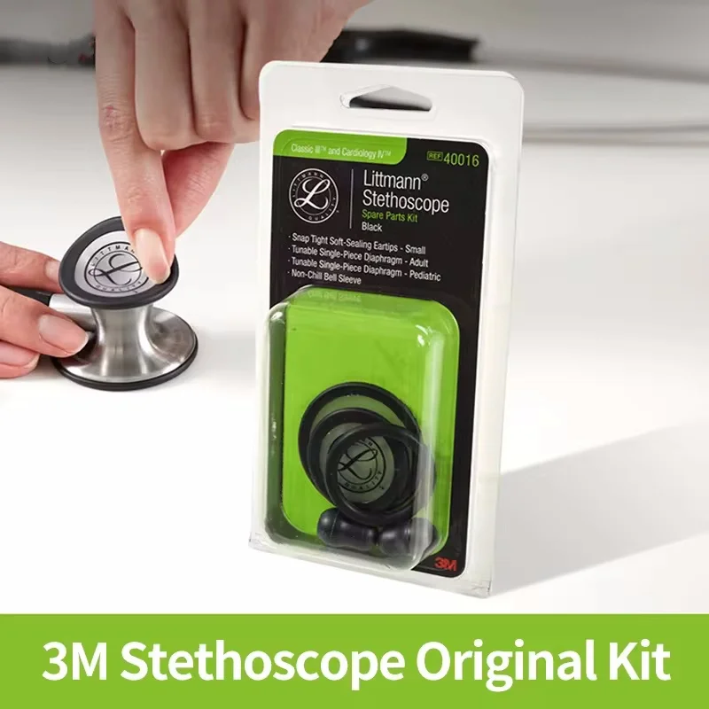 

For 3M Littmann Classic III Cardiology Ⅳ Stethoscope Replacement 40016 Medical Stethoscope Parts Accessories Earplug Diaphragm