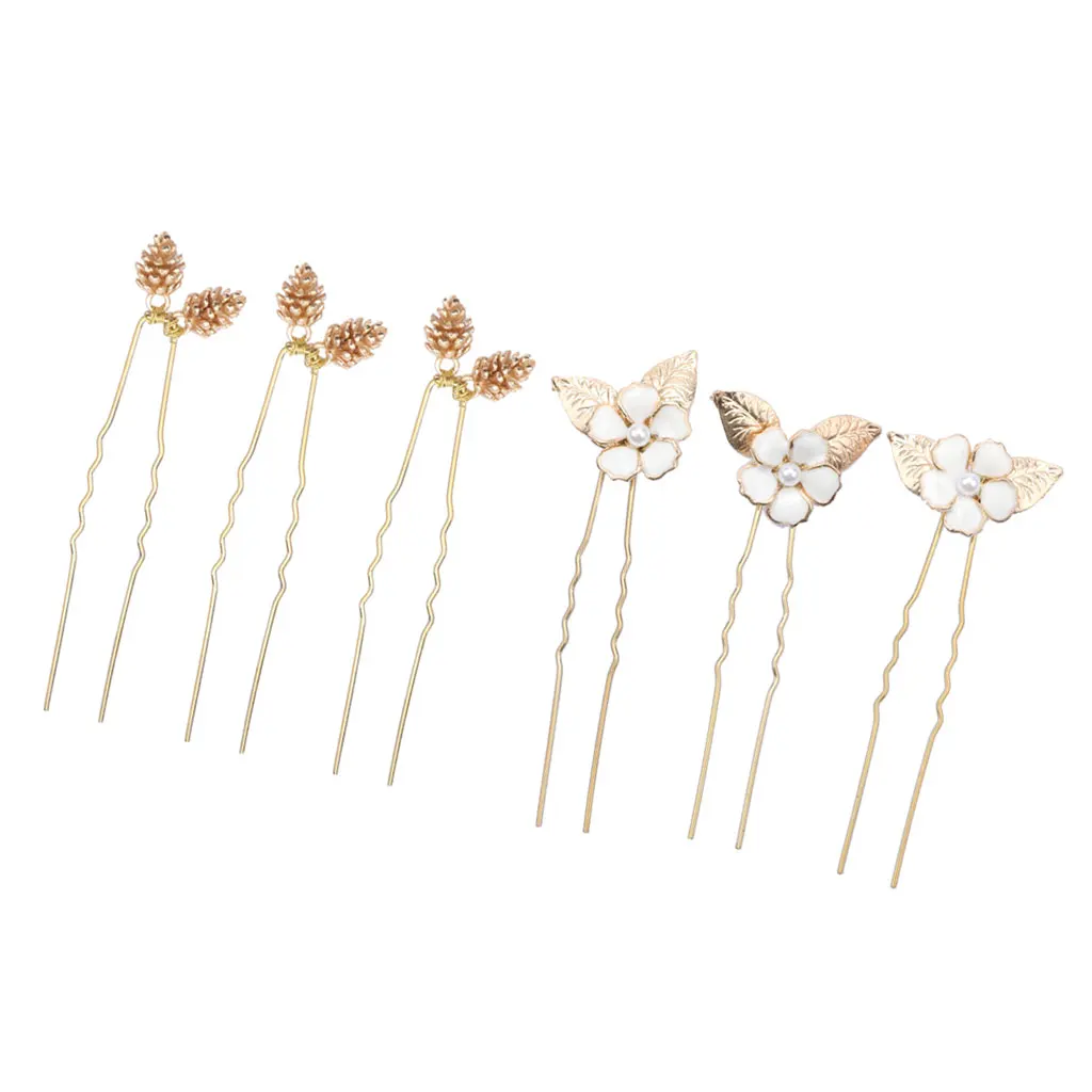 3 Pieces Women Hair Antique Decorative Hair Pin - Vintage Hair Sticks for Bridal, Women, Girls Hair Diy Accessory, 2 Styles