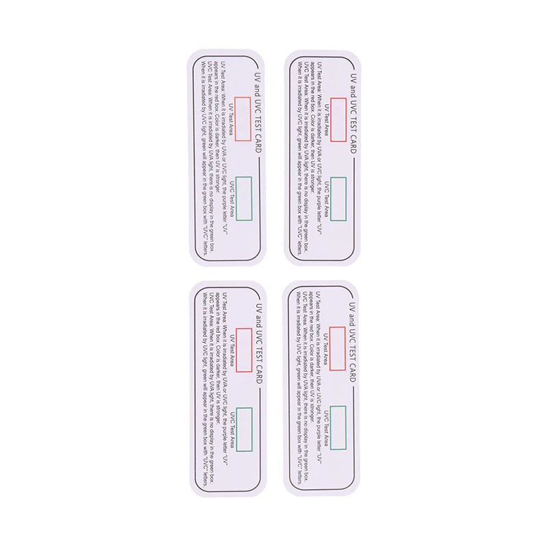 10PCS Light Ultraviolet Sterilization Test Cards UVA UVC Test Cards Light Wavelength Indicator Cards UV test Accessories