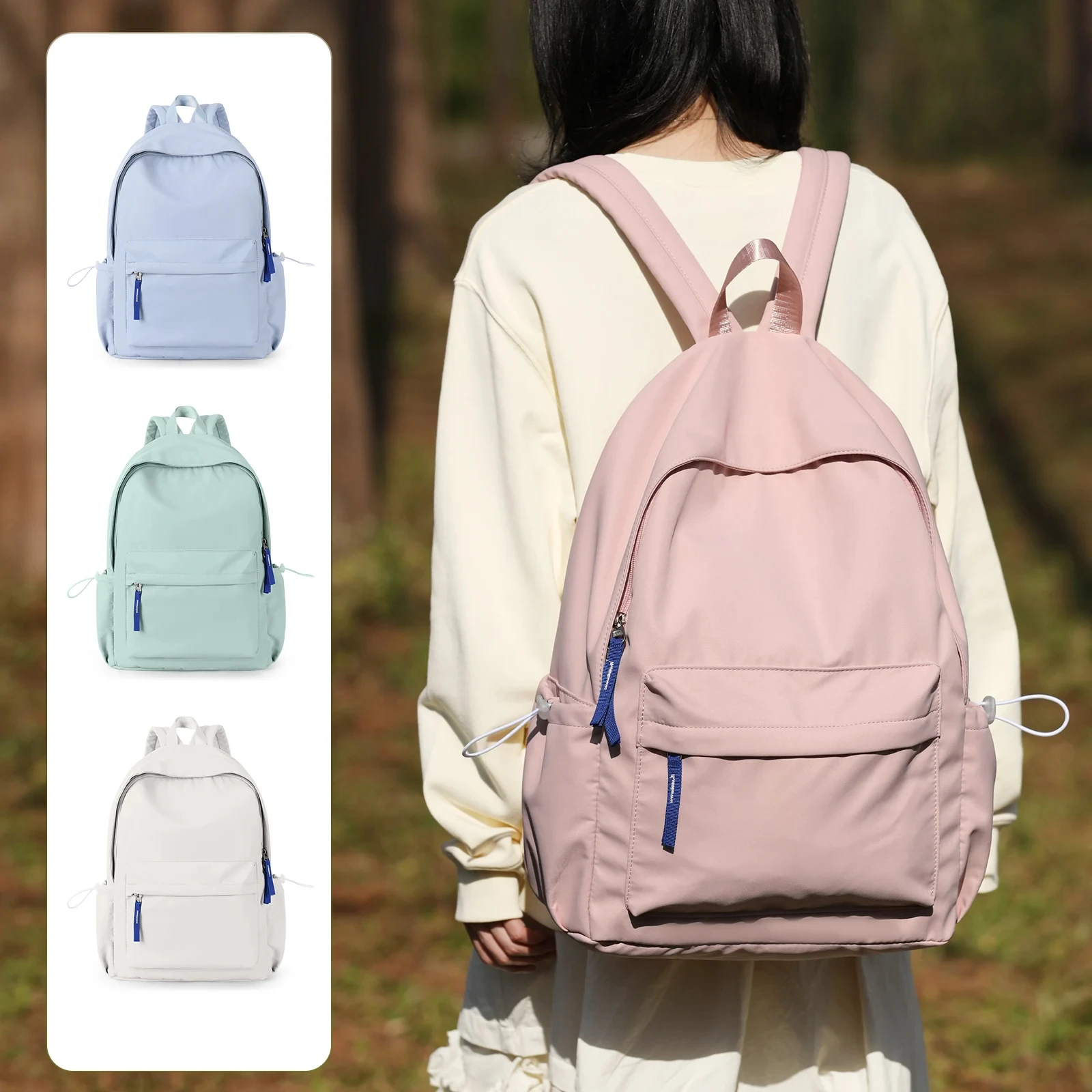 Girls' Waterproof School Backpack, High Capacity, College Daypack, High Quality, Travel Backpack, Laptop Bag, Kawaii Teenager