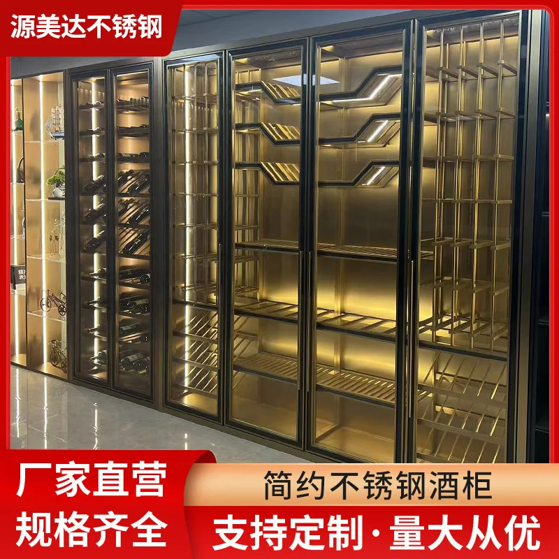

Custom. Thermostatic Wine Cabinet High-end Stainless Steel Custom Wine Cabinet Cigar Cabinet Wine Cellar Commercial Wine R