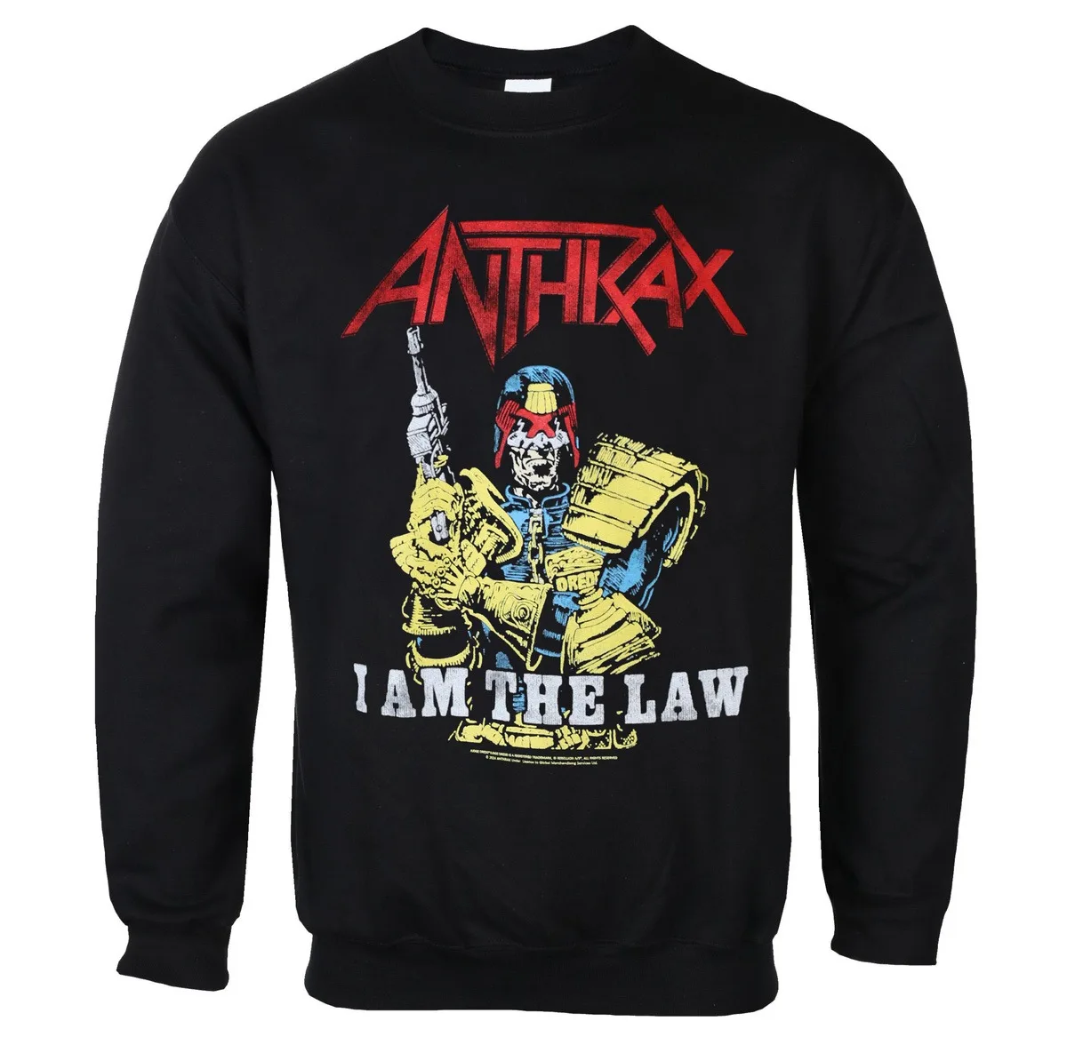 سويت شيرت رجالي أنثراكس - أنا القانون - هوديي منخفض التردد لخريف وشتاء 2026 فاخر راقي لكل من الرجال والنساء