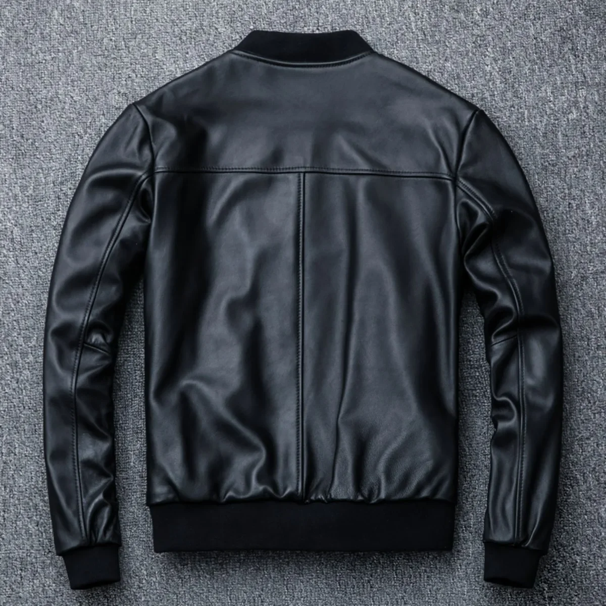 2025 jaqueta de pele de carneiro nova jaqueta de couro camada superior 100% roupas de couro gola masculina roupas de motocicleta outono inverno