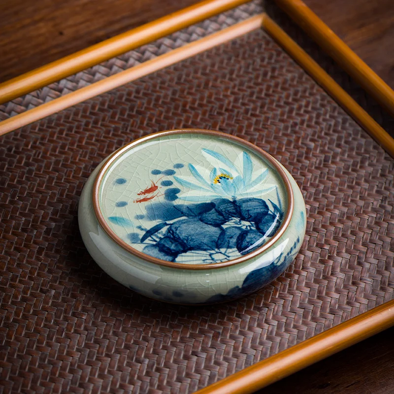 Hand-Painted Blue L…