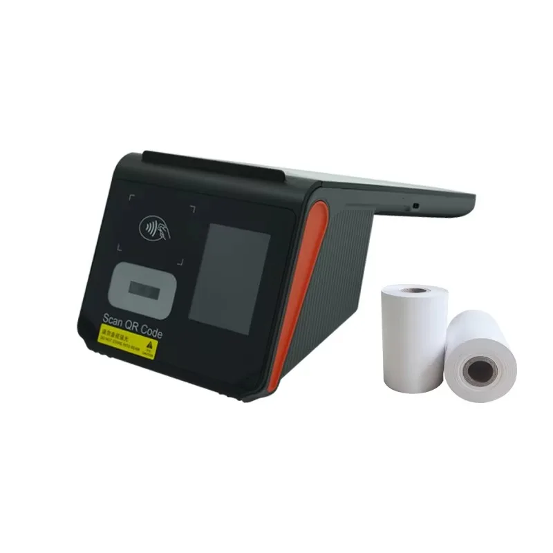 Registratore di Cassa Mobile da 8 Pollici con Scanner QR 2D, Sistema POS Touch Screen Android 13 e Stampante da 58mm