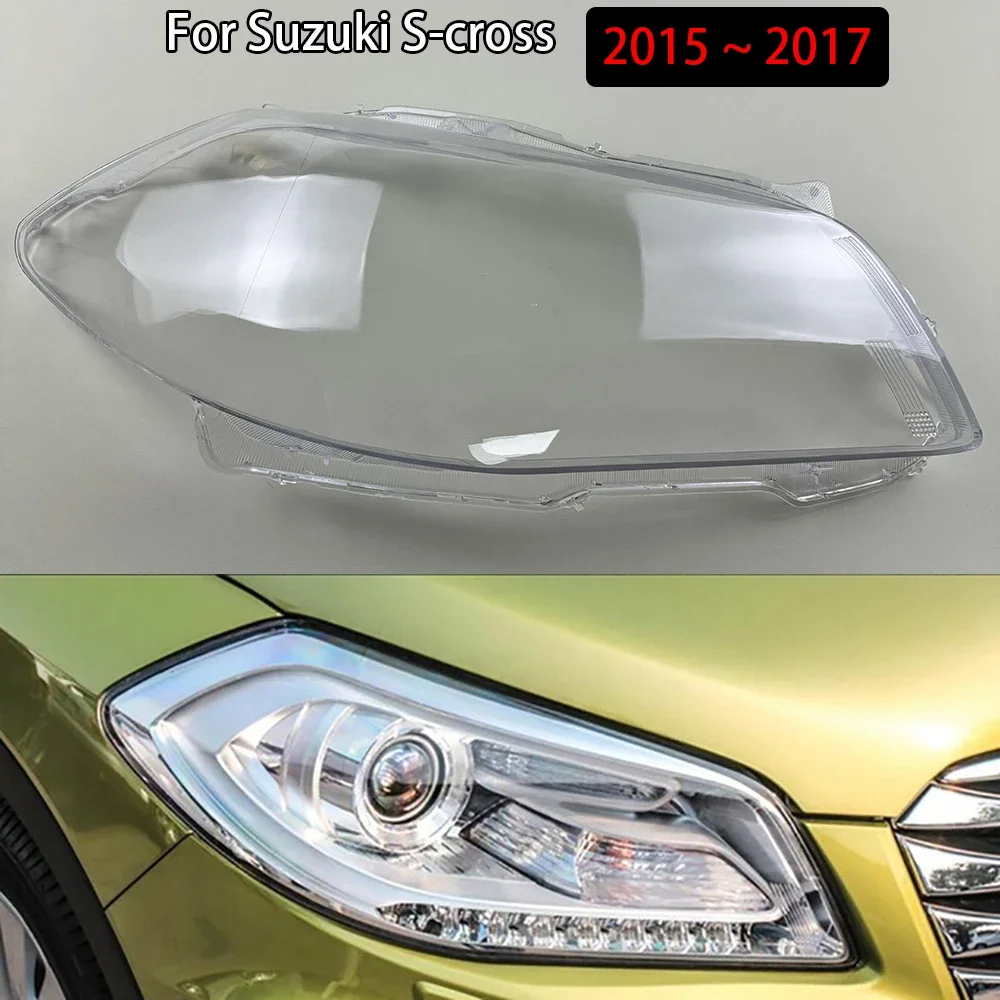 

For Suzuki S-cross 2015 2016 2017 Headlight Transparent Cover Lampshade Head Lamp Headlamp Shell Lens Plexiglass