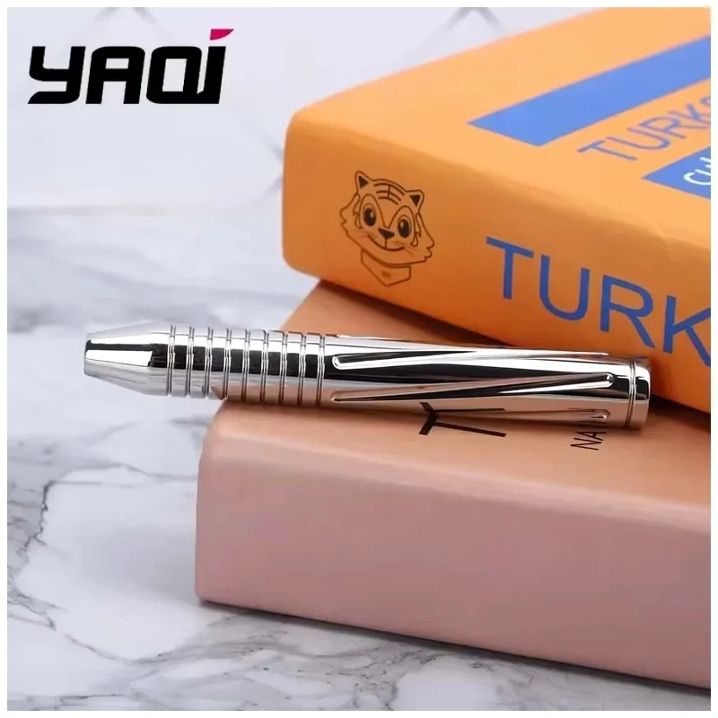 YAQI BULLET Men's Safety Razor Handle Mens Gift Polished Stainless Steel Wet Shave Tools And Brass for Shaving Accessories