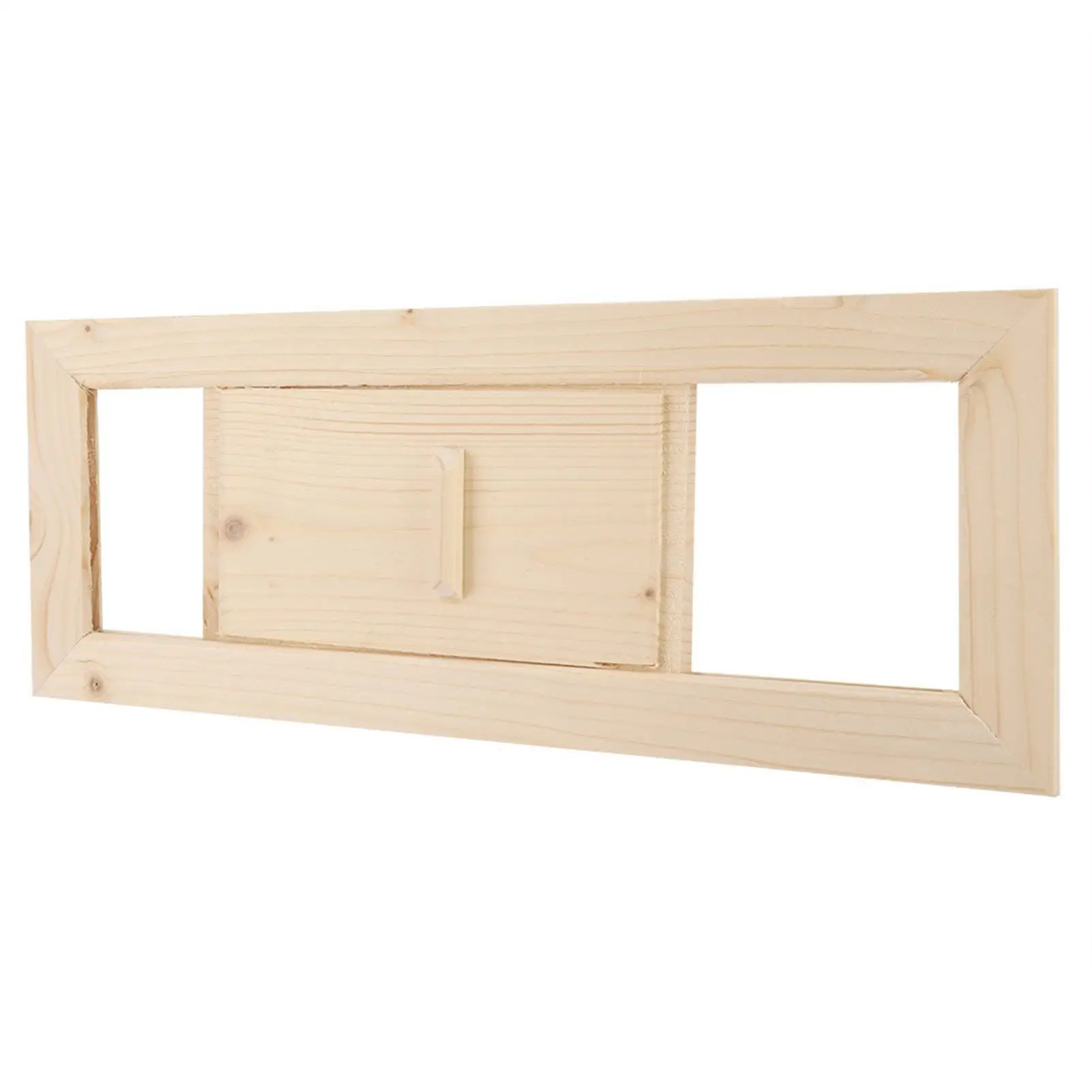 Wooden Rectangular Vent Grille for Steam Room Sauna Ventilation Accessory