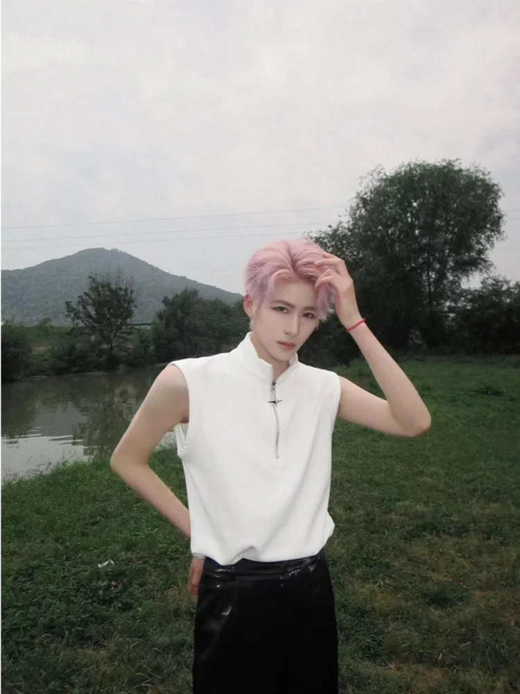 

Casual Spor Tank Top for Men Svel Fitn Summer New Sle Trendy Brand Youthful Breathable Moisture-ng Thin Mat...