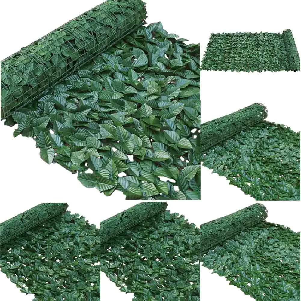 1PCS Artificial Ivy Privacy Fence Wall Screen Hedges Fence and Faux Ivy Vine Leaf Decoration for Outdoor Garden Decor