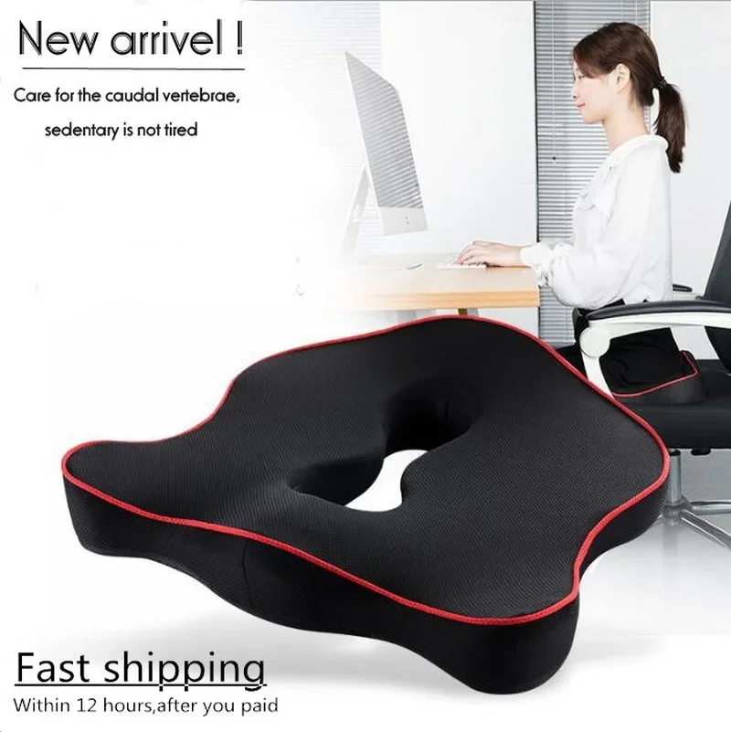 

Premium Memory Foam Seat Cushion Coccyx Orthopedic Car Office Chair Cushion Pad for Tailbone Sciatica Lower Back Pain Relief