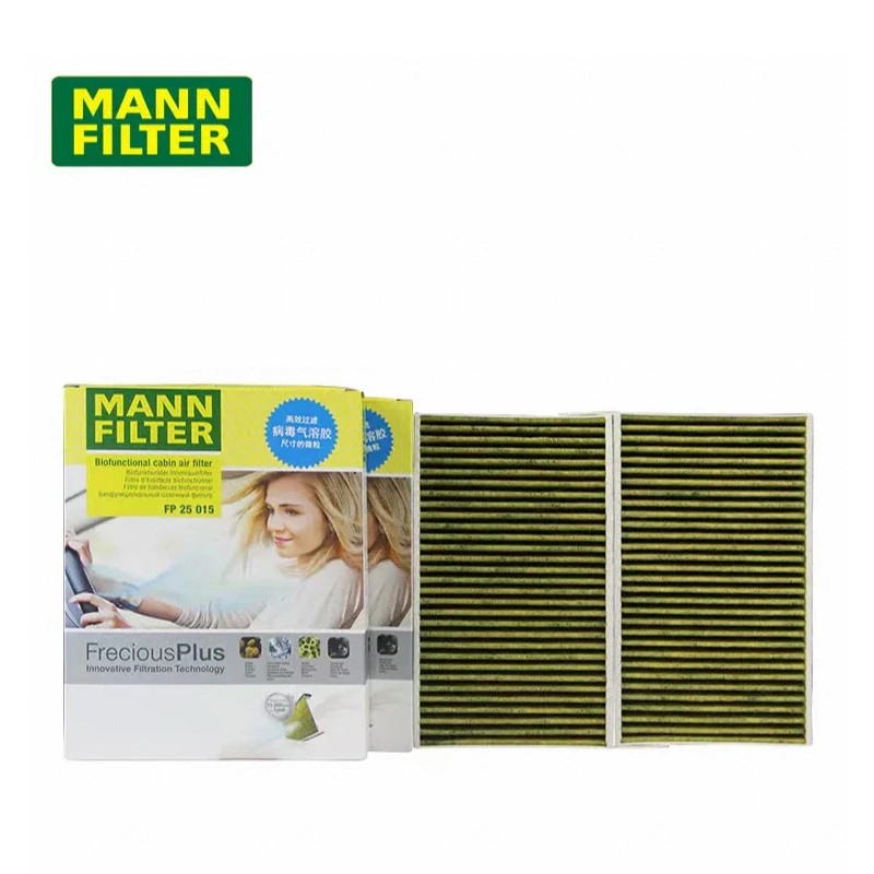 MANNFILTER FP25015 Cabin Air Filter For TESLA MOTORS Model 3 06.2018- Model Y 01.2021- 110768100A 110768100B 110768100C