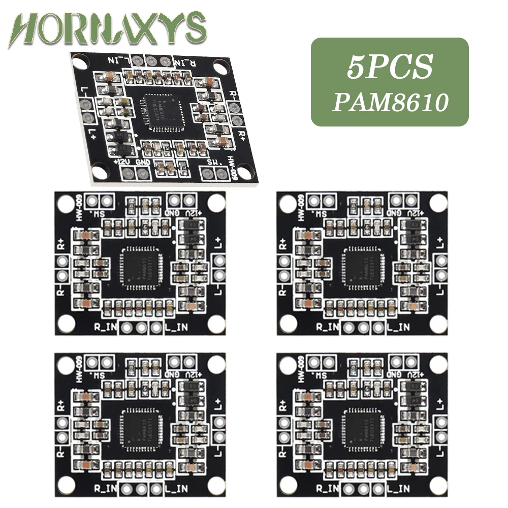 1-10pcsPAM8610 Module Digital 2x15W Audio Power Amplifier Board DC7-15 Class D Dual Channel Stereo Voice Sound Amplifier Modules