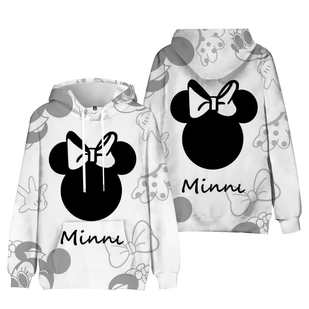 Women Sweatshirt Jacket Clothes Hoodies Women\'s Pockets Long Sleeve Pullovers Disney Minnie Mickey Mouse Female Tops