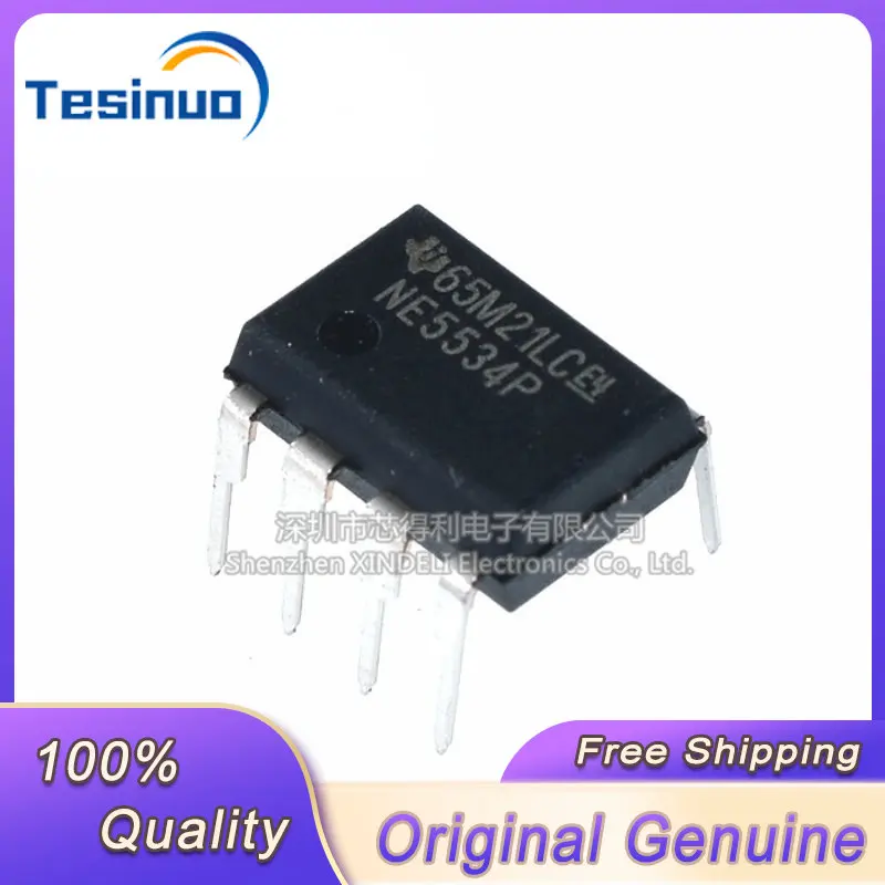 5/PCS New Original NE5534 NE5534P DIP-8 single way high efficiency low noise operational amplifier chip In Stock