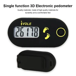 Ivole Digital Step Pedometer Plastic Walking Running Counter LCD Display Gym Exercise Practice Counting Accessories