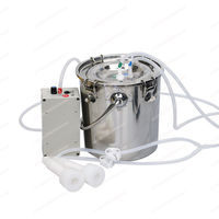 5L cow and sheep milking device Small household electric milking machine Cow and sheep stainless steel barrel breast pump