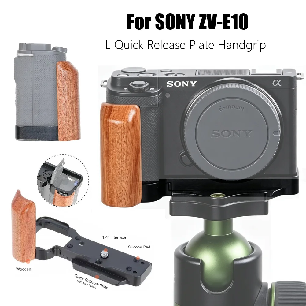 Camera Cage Baseplate - Compatible with Sony Alpha ZVE10 ZV-E10