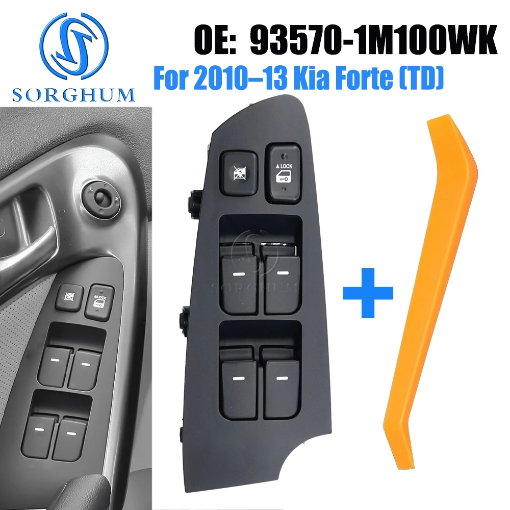 

SORGHUM Electric Master Window Control Switch Regulator Glass Lifter Button for 2010-13 KIA Forte TD 93570-1M100WK 935701M100WK