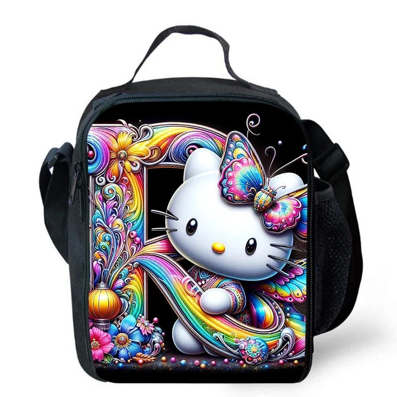 

Сумки для обеда для детей, школьные сумки для пикника с героями мультфильмов Hel-loK-it для девочек, большие детские изоляционные сумки-холодильники для детей от 4 до 10 лет