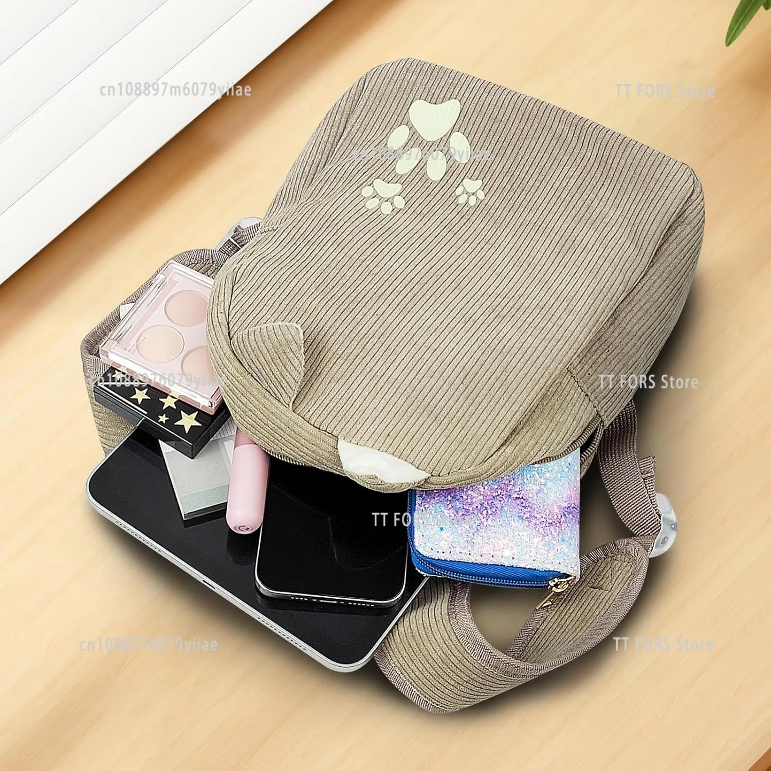 กระเป๋าเป้เด็ก DIY ลายการ์ตูน ความจุขนาดใหญ่ กระเป๋าเป้ผ้าลูกฟูก สำหรับเด็กชายและเด็กหญิง กระเป๋าเป้เด็กอนุบาล ของขวัญสำหรับเด็ก