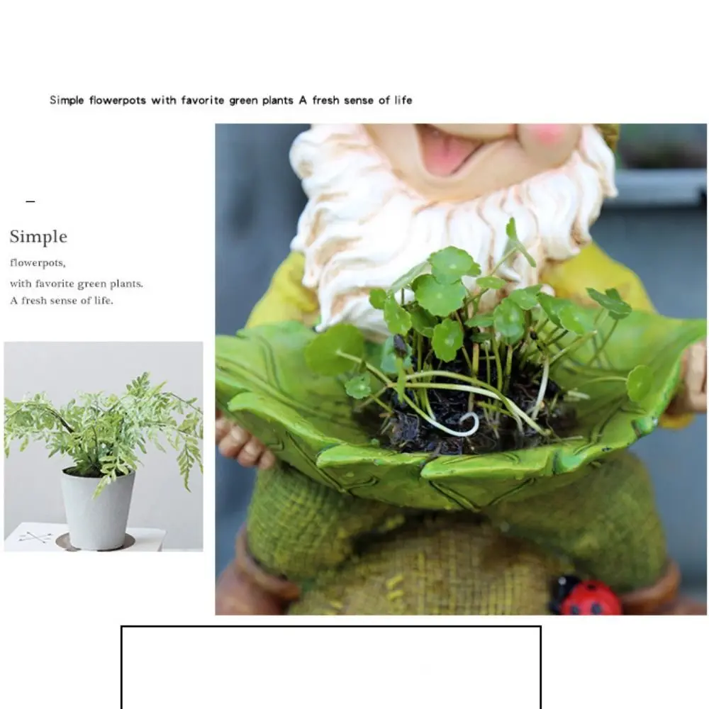 الراتنج قزم النحت زخرفة لطيف مقاوم للماء التماثيل الطيور المغذية الإبداعية الطيور الغذاء موزع لمحبي الطيور الببغاء