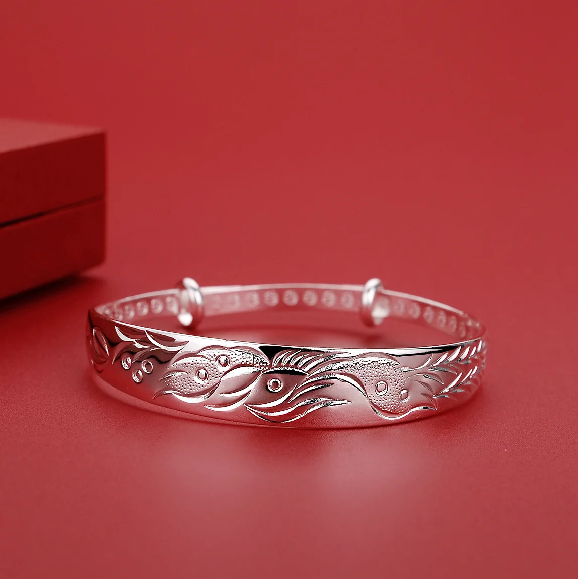 

New Luxury Designer 999 Sterling Silver Noble Phoenix Bracelets Bangles For Women Fashion Party Wedding Accessories Jewelry Gift
