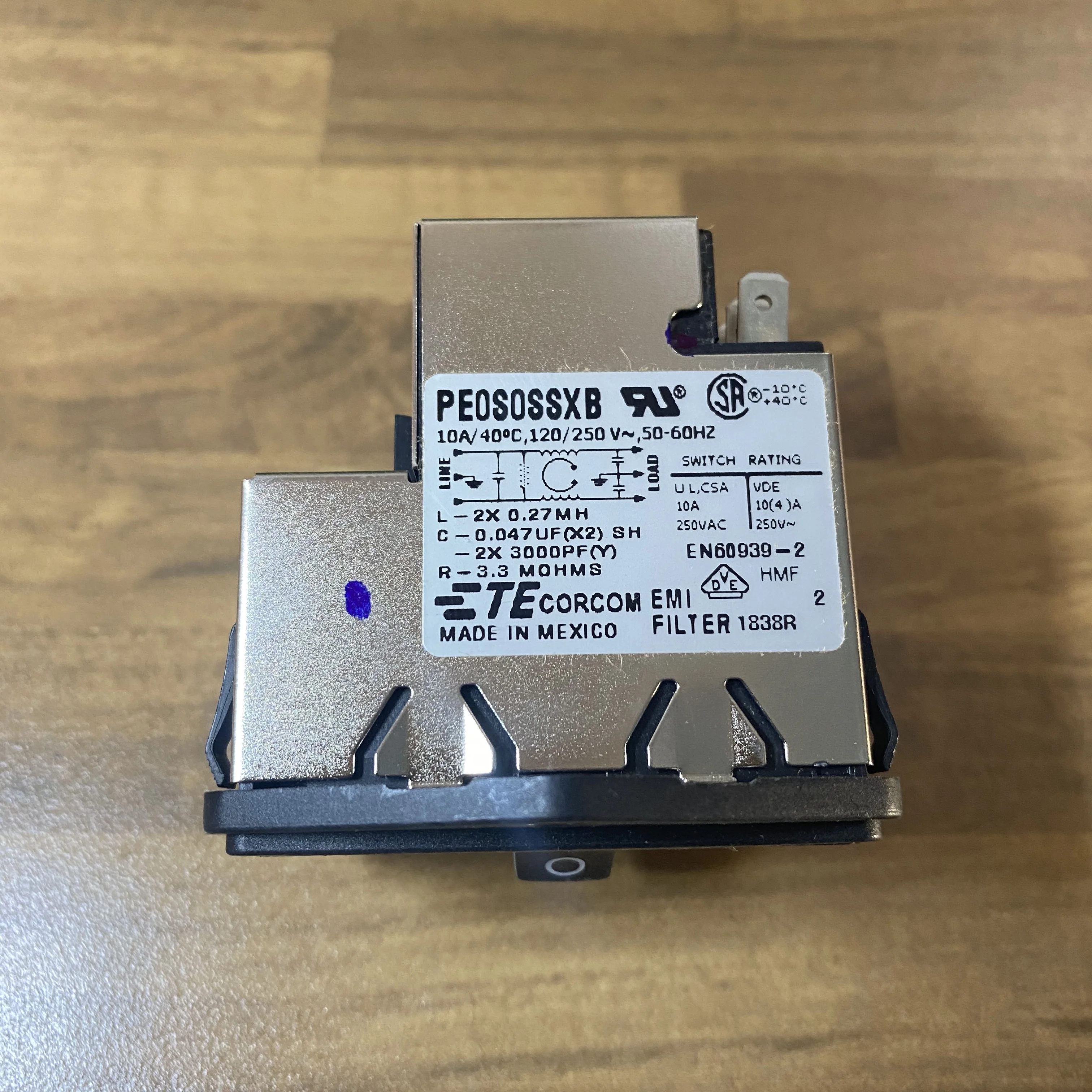 

PE0S0SSXB 10A Two-stage power filter