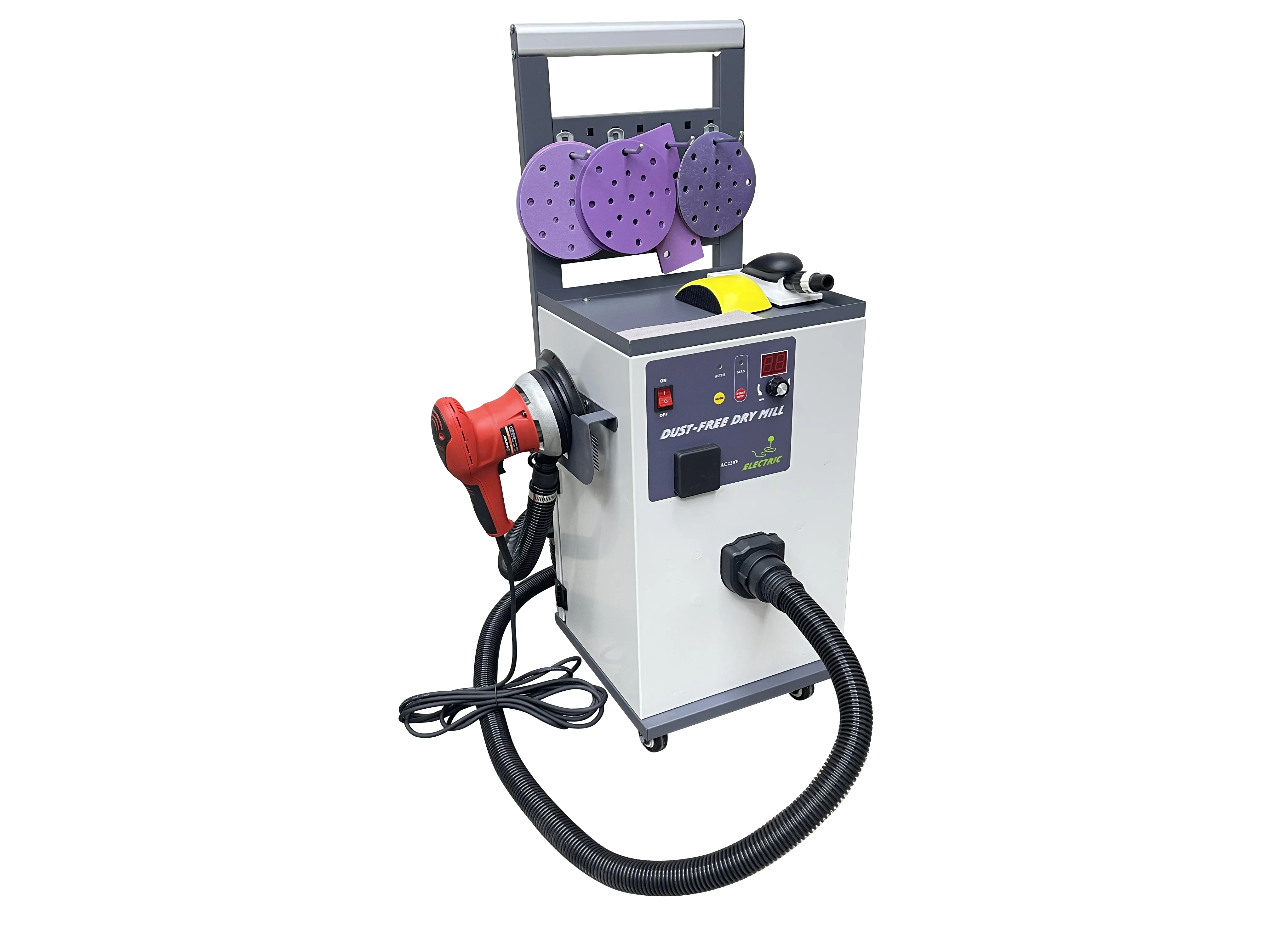 Bild 4: Staubfreies Trockenschleifsystem (elektrisch und pneumatisch)