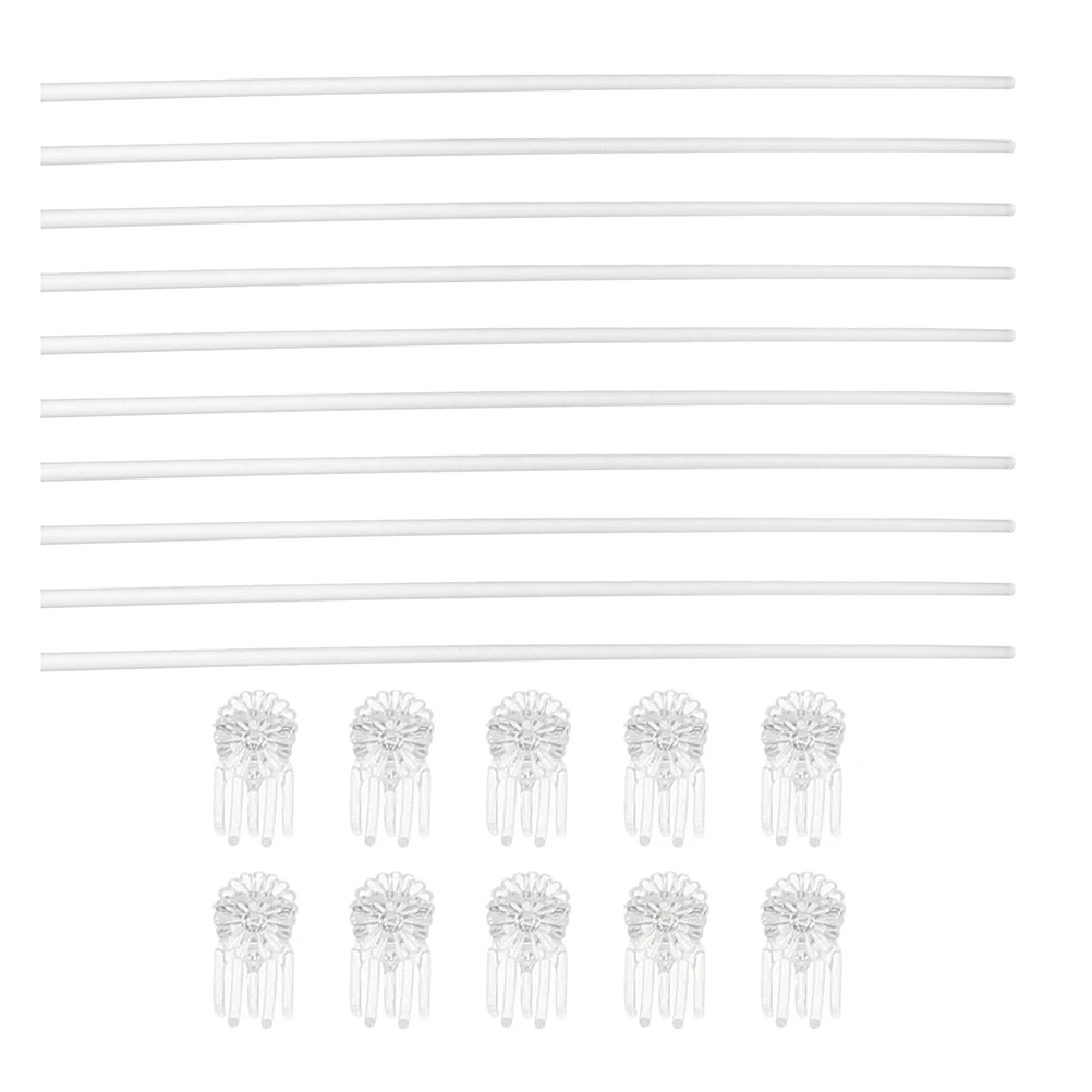 

Indoor Plants Support Stick Acrylic Trellis Clear Stakes Hair Sticks Transparent