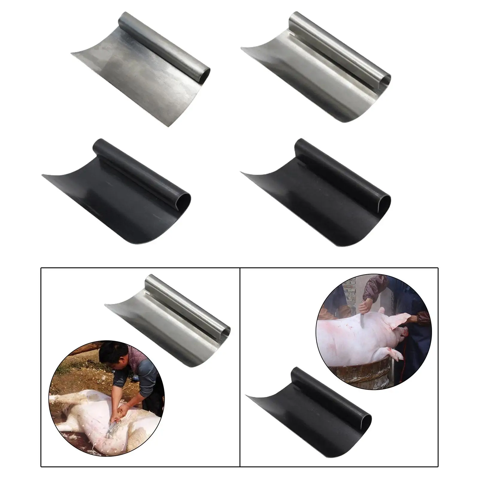 หมูผมRemoverมือถือความพยายามประหยัดที่มีประสิทธิภาพGadgetครัวสัตว์เครื่องมือโกนหนวดEasy Gripปศุสัตว์ขูดเครื่องมือ