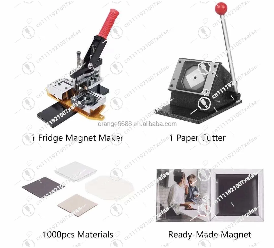 2*2 Inch 50*50mm Manual Fridge Magnet Making Machine Button Making Machine Kit