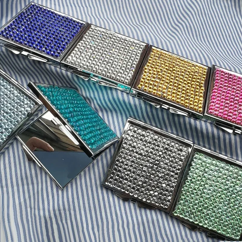 4 قطعة مجموعة ملحقات التدخين المحمولة صندوق السجائر مع شفرة قطع مرآة على الوجهين مجموعة تخزين السفر الفاخرة #6