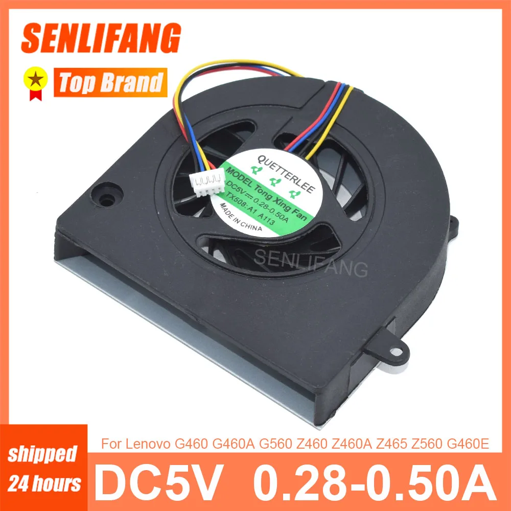 For Lenovo G460 G460A G560 Z460 Z460A Z465 Z560 G460E New Laptop Cooling Fan 4Lines DC5V 0.28 0.50A