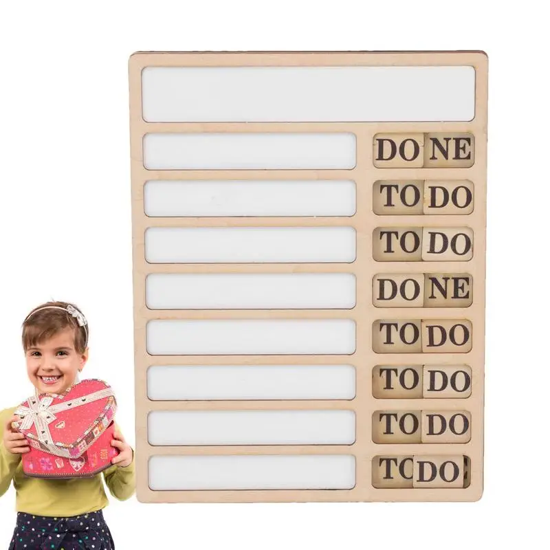 

Детский контрольный лист, доска, деревянная пустая доска для детей, список дел, многоразовая рабочая доска для студентов и профессионалов, портативная Chore