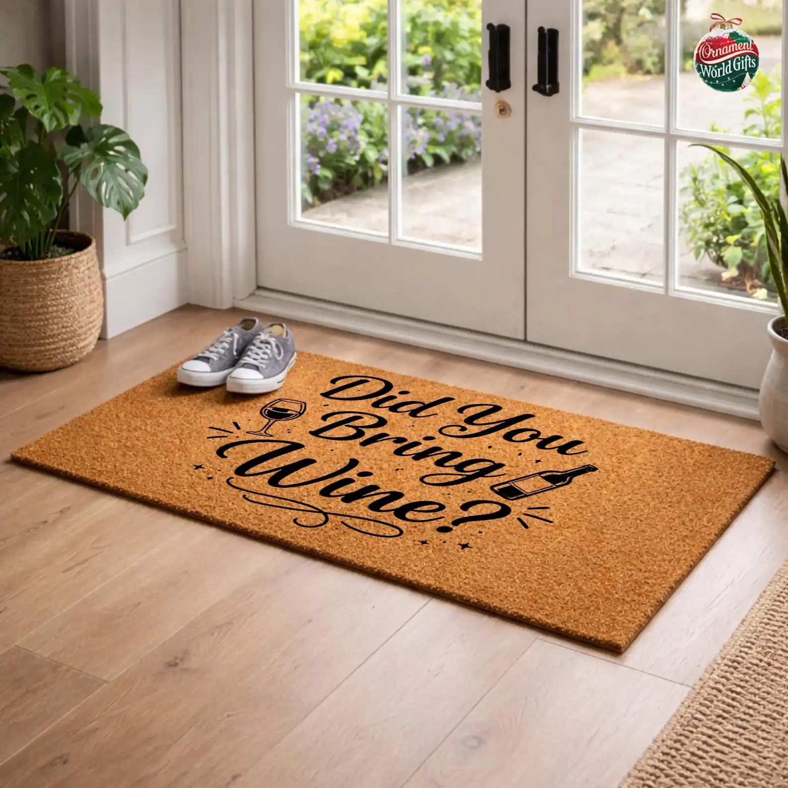 Did Your Bring Wine Welcome Doormat Stylish Create Your Own Idea Mat Persoanlized Gifts Anti-slip Porch Entrance Way Doormat