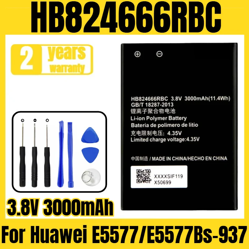 

Applicable to Huawei E5577/E5577Bs-937 battery HB824666RBC mobile phone battery, new large capacity, free tool 3.8V 3000mAh