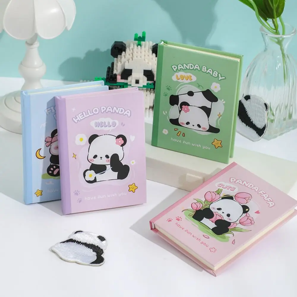 A7 Pocket Type Mini Notebook Panda Pattern Writing Book Portable Notepad Office Bookkeeping