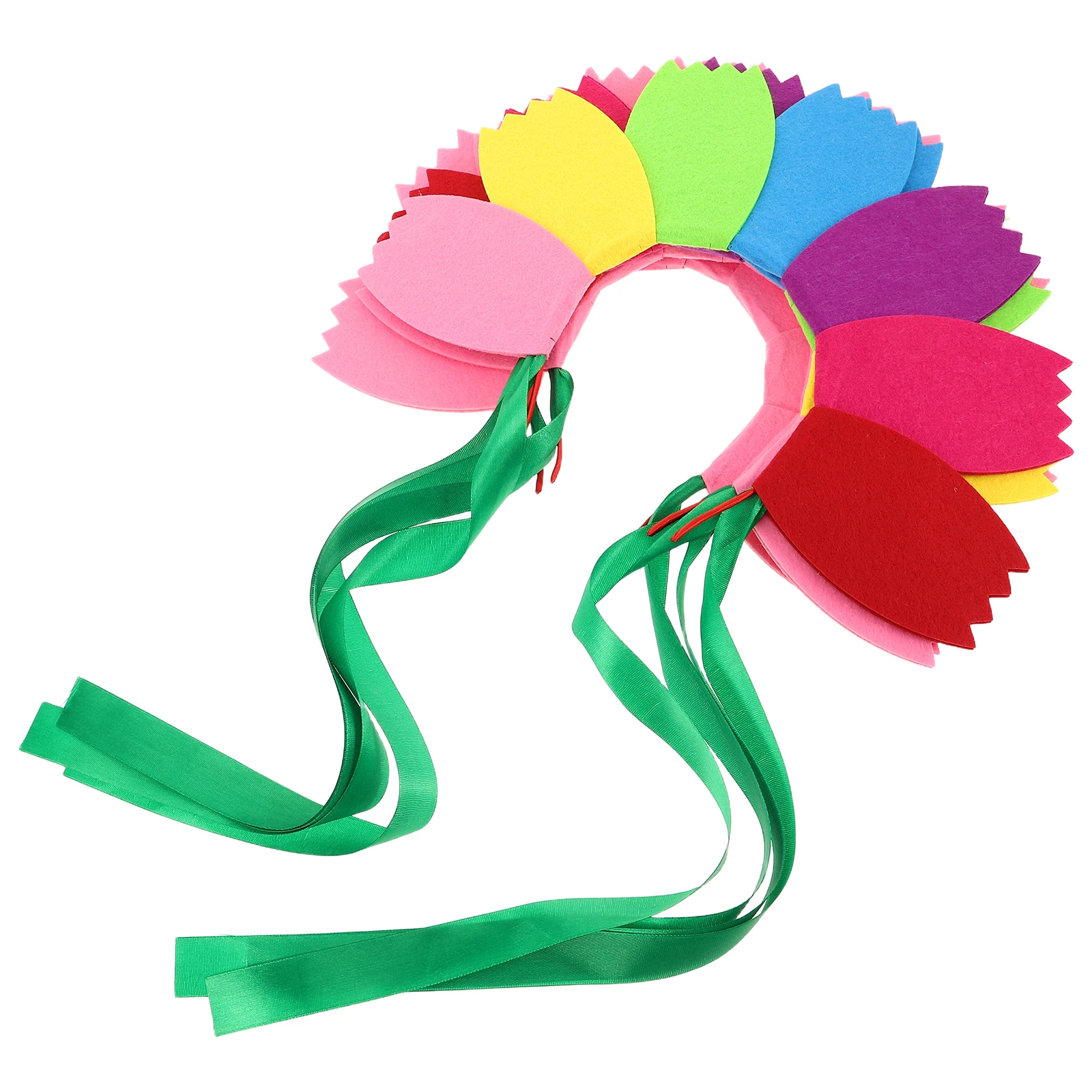 

4 Pcs Children's Sun Flower Hairband Headband Festival Headpiece Photo Prop Felt Cloth Fun Headbands for Girls