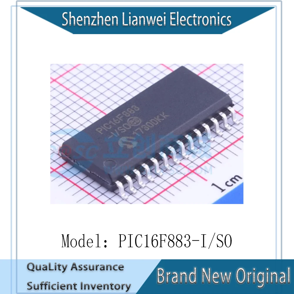 

100% New Original PIC16F883-I/SO PIC16F883 IC MCU Chipset SOP-28