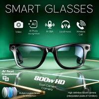 New HD 800W Camera High-end Smart Glasses Video Recording Take a photo Eyewear Voice Assistant AI Translation Calling Sunglasses