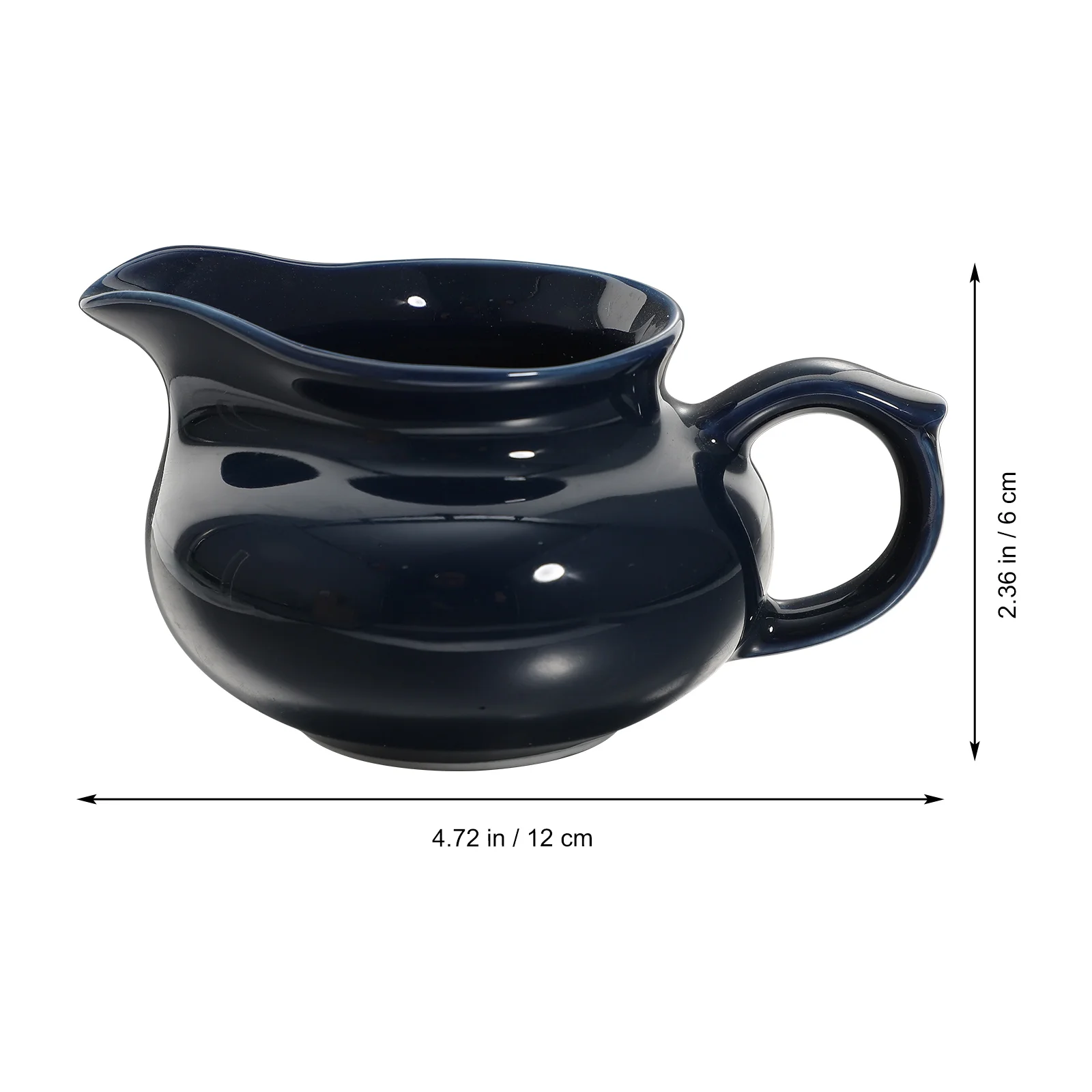 

Milk Jug Mug Multi-function Gravy Boat Saucer Boats with Handle Serving Syrup Bowl Condiment Ceramics Dipping Cup Man