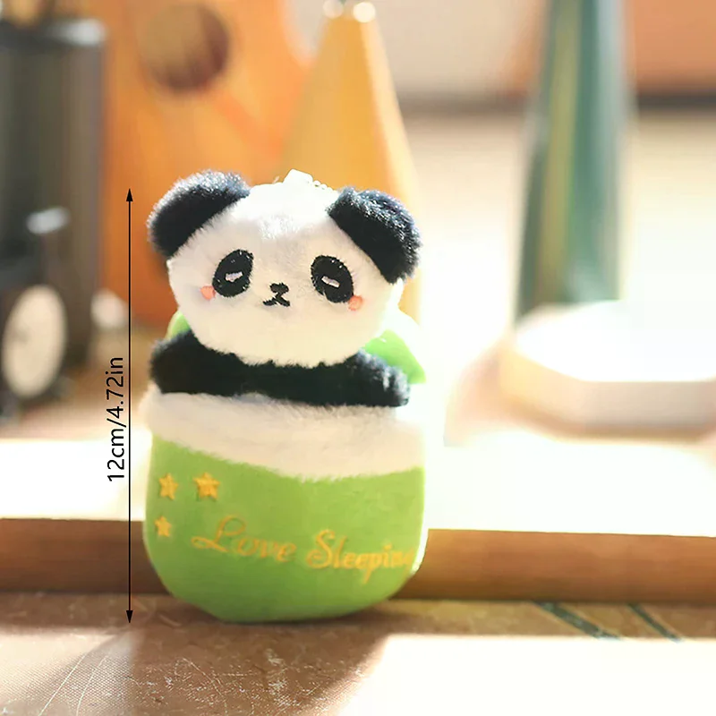 Betoverende kinderverjaardagscadeau Panda pluche pop cartoon pantoffels Ragdoll knuffel sleutelhanger hanger rugzak hangend decor
