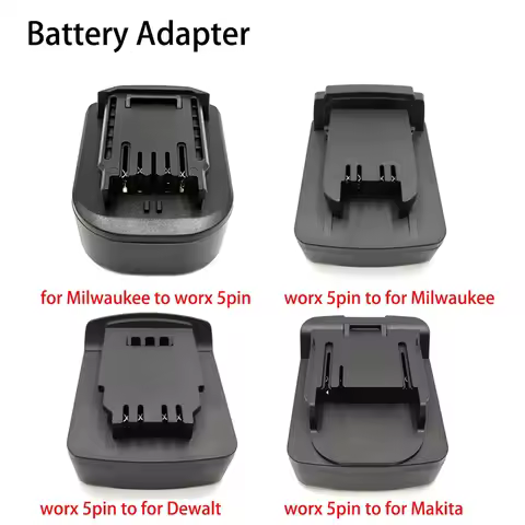 Converter Battery Adapter for Worx 20V 5PIN Li-ion Battery to Makita/Milwaukee/Dewalt 18V Battery Power Tool Converter