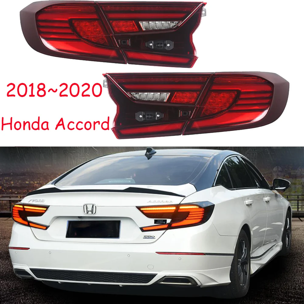 1set 2018~2020year car bumper tail light for Honda Accord taillight car accessories LED DRL Taillamp for Accord fog light